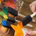 thumbnail image 2 of Juego De Brochas De Esponja De 50 Uds, Brocha De Pintura De Esponja De 2 Tamaños Con Mango De Madera Para Pintar Manualidades Diy Muyoka Hogar, 2 of 7