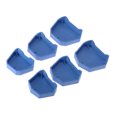 thumbnail image 3 of 6-Piece (3 Pairs) Blue Latex Dental Model Base Set - Assorted Sizes (Small, Medium, Large) for Dental Impression Tray Storage & Lab Work, Professional & Home Use, Clean, Soft, Odorless, Durable, 3 of 6