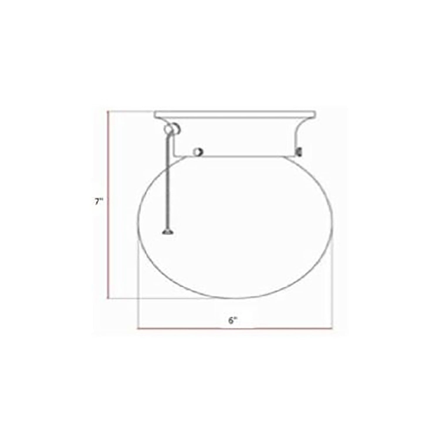 Globe Flush Mount Ceiling Light, Satin Nickel Finish, Opal Glass Shade, Dimmable, for Bedroom, Hallway, Closet – Design House, WM251927