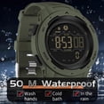 thumbnail image 4 of Men's Digital Watch Waterproof Pedometer Watches Sport Watch Step Counter Calorie Military Watch with Stopwatch Alarm LED Backlight Countdown, 4 of 7