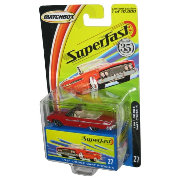 Matchbox Superfast (2004) Red 1961 Dodge Dart Phoenix Toy Car #27