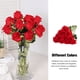 thumbnail image 2 of Ramo de rosas artificiales de seda Wosthever 10 UNIDS Tallo Largo decoración Boda Fiesta regalo rojo, 2 of 6