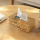 thumbnail image 1 of Caja de pañuelos de hierro forjado para escritorio, sala de estar, dormitorio, caja de cartón, almacenamiento de hierro, 1 of 6