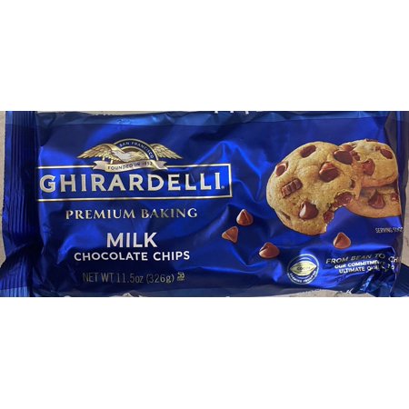 GHIRARDELLI Milk Chocolate Premium Baking Morsels Chips 11.5 oz Bag