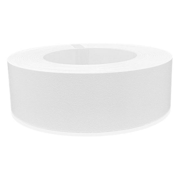 White PVC Non-Glued Edge Banding - 2 Inch X 25 Ft Roll, Flexible, Durable for Furniture Restoration