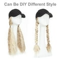 thumbnail image 4 of Benehair Baseball Cap with Hair Extensions Full Head Hair Wigs Long Wavy Adjustable Hairpiece Hat Cap Wig for Women 18" Corn Wavy Sandy Blonde mix Bleach Blonde, 4 of 10