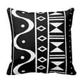 thumbnail image 4 of SUFAM Set of 4 Pillow Cases African Black Mud Mudcloth White American Brown Ideas Ankara Kente Throw Pillowcase Cover Cushion Case Home Decor 16x16 inch, 4 of 5