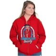 thumbnail image 3 of Betty Boop Cartoon American Beauty Women Plus Size Zipper Hoodie Brisco Brands 3X, 3 of 5