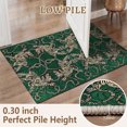 thumbnail image 2 of 2x3 Entryway Rug Bathroom Rugs for Front Door Bedroom Kitchen, Washable Vintage Print Carpet, Floor Mat with Non Slip Backing, 2 of 8