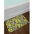 thumbnail image 2 of Grey and Yellow Bath Mat, 3D Print Inspired Modern Geometrical Boxes Cubes Image, Non-Slip Plush Mat Bathroom Kitchen Laundry Room Decor, 29.5 X 17.5 Inches, Mustard Yellow Black and White, Ambesonne, 2 of 2