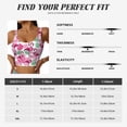 thumbnail image 7 of Fotbe Flamingo Pattern Womens' Sports Bra Longline Wirefree Padded with Medium Support Sports Moisture-Wicking Workou Vest,Tank Top-Small, 7 of 7
