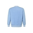 thumbnail image 4 of Qiylii Women Loose Knit Sweater, Cartoon Pattern V-neck Pullover, Blue, 4 of 6