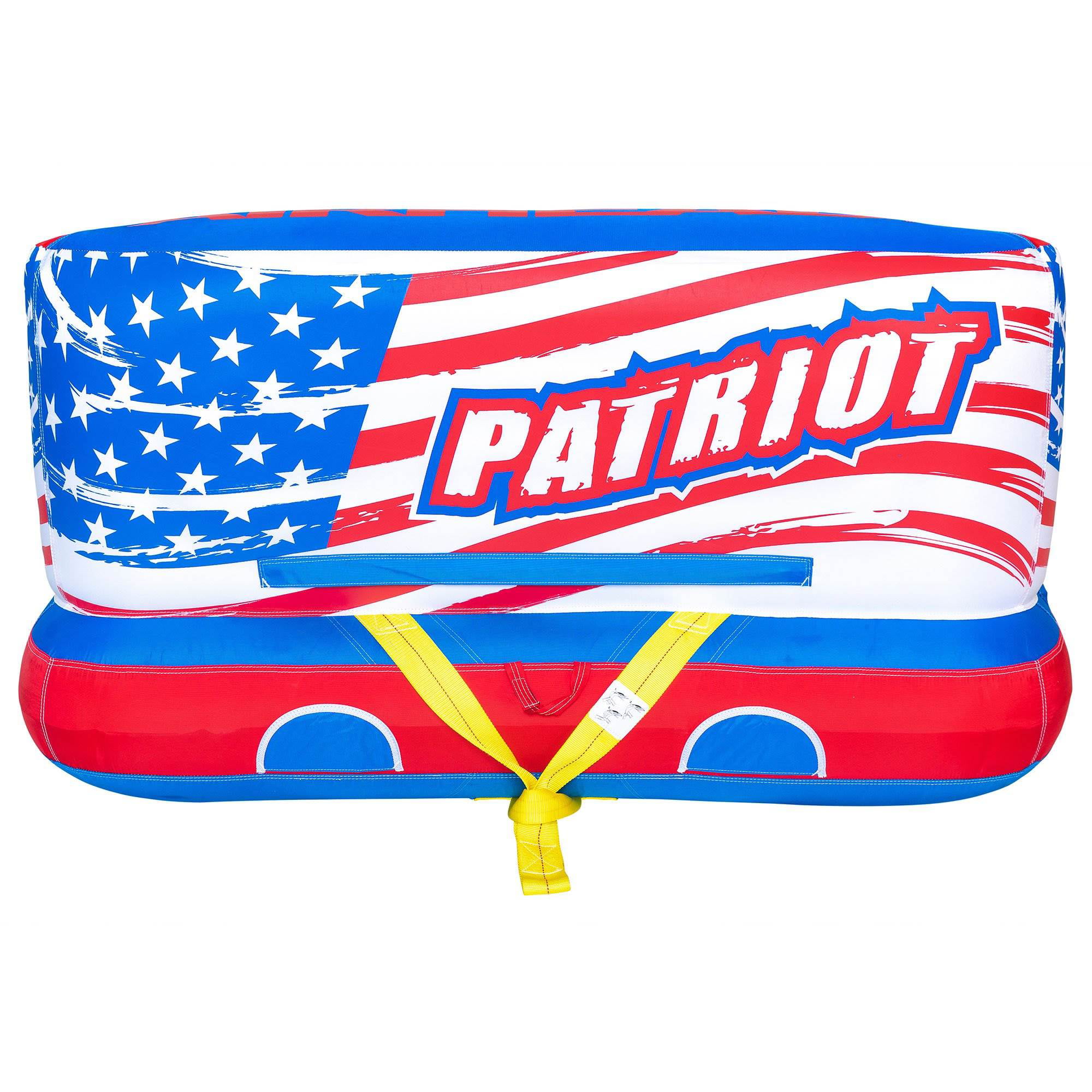Airhead Patriot 2-Person Towable Kwik-Connect Chariot Style Tube with Tow  Rope