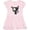 Ballerina Pink, variant on Inktastic Goth Animals Pets Black Cat Girls Toddler Dress