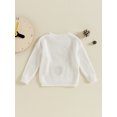 thumbnail image 4 of Suealasg Toddler Baby Girl Boy Knit Sweater Round Neck Long Sleeve Letter Bear Embroidery Knitwear Pullover Sweatshirt Fall Winter Clothes, 4 of 7