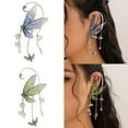 thumbnail image 2 of Necvior Ear Butterfly Outline Hanging Earrings Earbone Clip for Daily Wear and Travel, 2 of 16