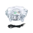 thumbnail image 4 of Soporte de base de luz LED Iluminado Parpadeo portátil Automático Soporte de lámpara USB para exhibición de joyas Copa de fotos de cristal 3D Estatuas Estilo D Yinane Base de luz de cristal, 4 of 8