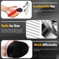 thumbnail image 4 of 3pcs Reversible Stainless Steel Curry Grooming Set with 4 Rings for Horses, Dogs, Cows, 4 of 6