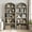 Grey, variant on AOILE 71.65" Arched Bookcase with Doors, 5-Shelf Tall Bookshelf, Farmhouse Storage Cabinet for Home & Office
