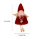 thumbnail image 2 of Matsuzay Bonitos colgantes navideños, divertidas decoraciones para árboles de Navidad, muñeca de dibujos animados, juguete colgante portátil Kits de decoración para fiestas Rojo, 2 of 6
