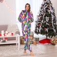thumbnail image 7 of FORMRS Onesies Pajama for Adults Unisex Hoodie Winter Jumpsuit One Piece Sleepwear, Sizes S-2XL, Colorful Plaid, 7 of 7