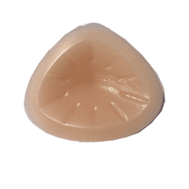 BIMEI One Piece Concave Bottom Triangle Shape Breathable Silicone Breast Implants Fake Breast Special for Postoperative Breast Inserts Bra Pads 10-A,Nude,250g