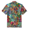 thumbnail image 3 of YIUME Men's Hawaiian Shirt African Art Print Short Sleeve Button-up Tropical Shirts, 3 of 10