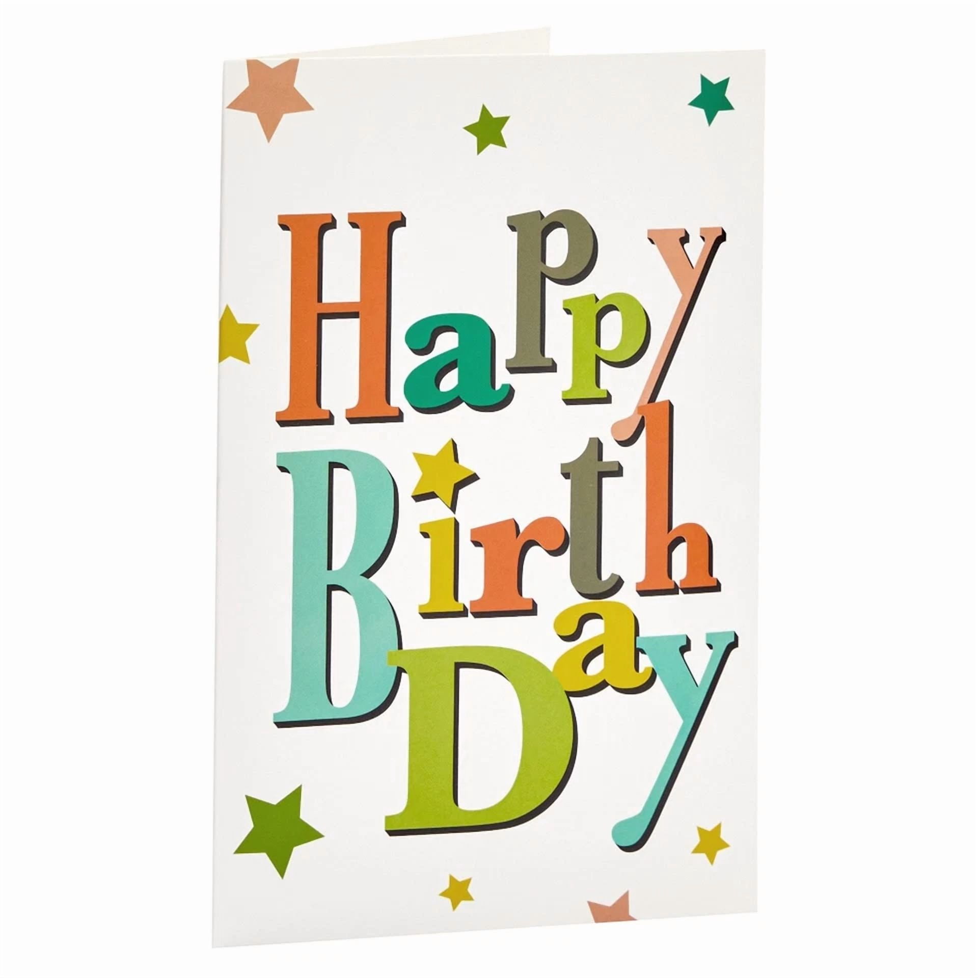 CIRCLE- 48 Pack Blank Birthday Cards With Envelopes Bulk, 6 Designs (4X6 In)