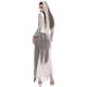 thumbnail image 4 of Sunloudy Disfraz de Cosplay de Halloween para Mujer, Vestido de Novia de Malla de Manga Larga de Longitud Completa con Accesorio de Gargantilla para Niñas, 2 Colores Sunloudy  moda, 4 of 8