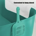 thumbnail image 6 of SHENGXINY 1PCS Cat Litter Boxes, Large Cats Litter Box, Banding Out Proof Spillage Proof Cats Litter Box ,Pet Supplies, Fully Open One Pieces Litter Tray Green 15.75x11.42x5.71 in, 6 of 6