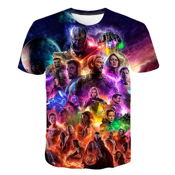 Camisetas de Hulk para ninos camiseta para ninos ninas ninos y ninos camiseta para ninos camisetas de dibujos animados en 3D de Marvel para ninos ropa ropa 8T zhangmengya CONDUJO Walmart