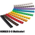 thumbnail image 1 of Marcadores de cables de colores 0-9 - Marcadores de cables - Etiquetas numeradas a presión - Tubo marcador de cables para marcar cables codificados por colores (100 unidades de 6 mm²), 1 of 4