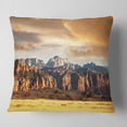 thumbnail image 2 of Designart Zion National Park Utah Usa - Landscape Printed Throw Pillow - 18x18, 2 of 5