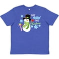 thumbnail image 3 of Inktastic Just Chillin' This Christmas Fun Snowman in Top Hat Youth T-Shirt, 3 of 5