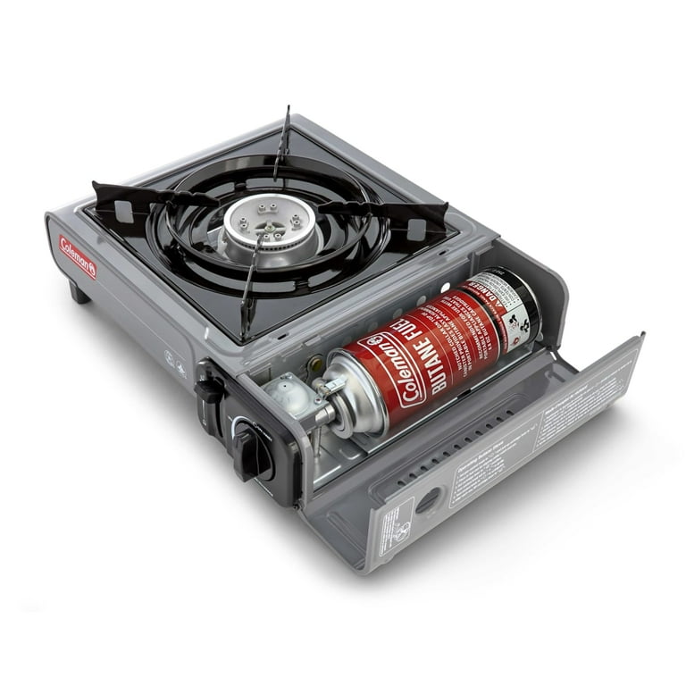Coleman Tabletop Portable Butane Camping Stove, 1 Burner, Gray