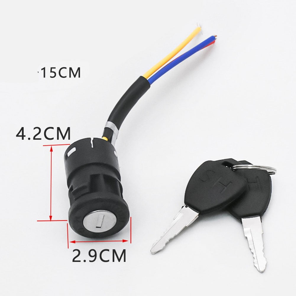 Electric Bicycle Ignition Key S M L Wire Position Power Switch