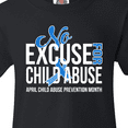 thumbnail image 4 of Inktastic No Excuse for Child Abuse April Child Abuse Prevention Month Youth T-Shirt, 4 of 5