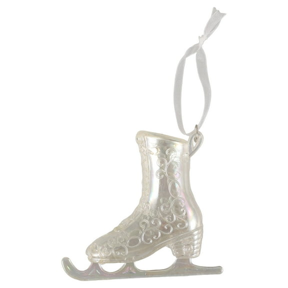 OULII Transparent Acrylic Ice Skate Christmas Ornament Hanging Pendant for Holiday Tree Decorations