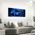 thumbnail image 3 of Hieng Race Car Canvas Wall Art for Living Room Bedroom Red Blue Picture Wall Decor for Bathroom Speed Sports Car Kids Boys Girls Artwork Posters Extreme Sports Painting（Only canvas）, 3 of 6