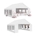 thumbnail image 5 of Dateyes 20*20FT Party Tent,Heavy Duty Outdoor Awning Tent,with Removable Sidewalls, Commercial Wedding Big Tent,Carport, BBQ,UV 50+, Waterproof, White, 5 of 9