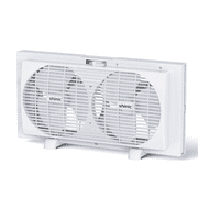 Shinic 9" Twin Window Fan, Manually Reversible Airflow, Expandable, Exhaust, Dual Fan - Ideal for Home, Kitchen, Bedroom & Office