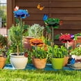 thumbnail image 6 of Bee Watering Station, Butterfly Feeder, Metal Bee Water Feeder with Flower Design,Elegant Outdoor Rose Yard & Patio Garden Decor (4PCS), 6 of 7