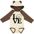thumbnail image 3 of Inktastic I Love Pigs 2 Boys or Girls Long Sleeve Baby Bodysuit, 3 of 5
