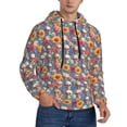 thumbnail image 2 of Sikiie Skull sunflower daisy Men's Hoodie, Essentials Hoodie, Sweatshirt, Pullover Hooded Sweatshirt for Men-4X-Large, 2 of 7