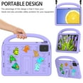 thumbnail image 3 of Dteck Crossbody Strap Kids Case for Lenovo Tab M11 11 inch TB330FU TB330XU 2024,Cute EVA Hand Grip Case Shockproof Kickstand Cover with Shoulder Strap,Purple, 3 of 6