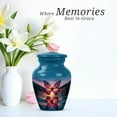 thumbnail image 4 of Butterfly Purple Urns For Ashes Adult Female Mother - Funeral Cremation Urns For Man And Woman - Blue Mini Urns For Human Ashes Adult - Small Urns For Human Ashes Keepsake Dad, 3 Inch, 4 of 7