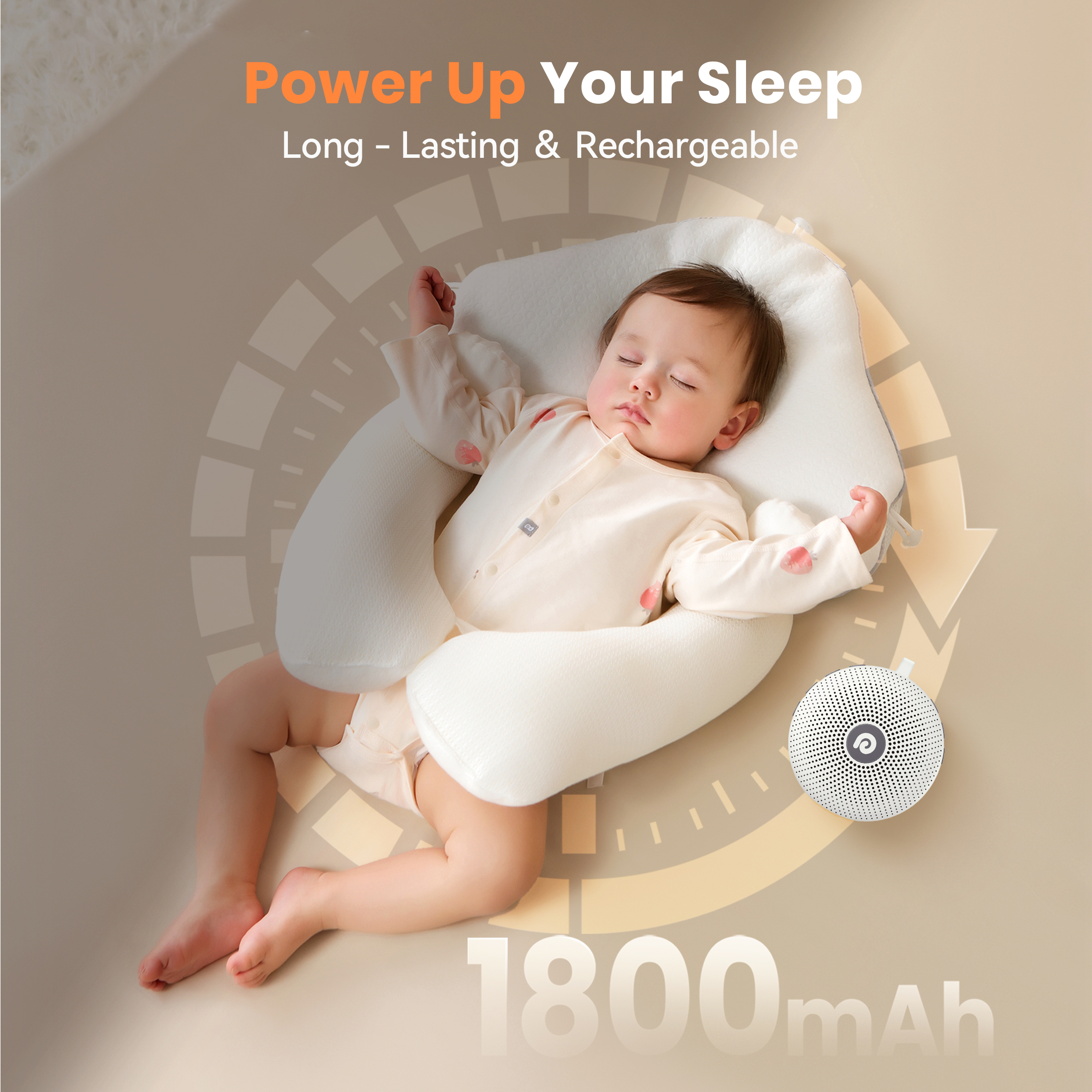 Dreamegg White Noise Sound Machine, Portable photo 3