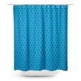 thumbnail image 1 of S4Sassy Blue Stencil Damask Printed Bathroom Curtain Waterproof Shower Drapes-60 x 70 Inch, 1 of 6