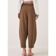 thumbnail image 3 of Pantalones capri EVALESS 2025 Harem Summer Chestnut 2XL para mujer, 3 of 7