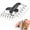 Black/Silver, variant on Meat Shredder Claws Stainless Steel Bear Claws BBQ Meat Claws for BBQ Forks for Shredding Handling and Carving Food, Pulled Pork Meat Shredder Claws, Metal Barbecue Claws Easy to Clean, Safe to Use